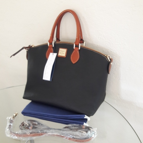 NWT DOONEY & BOURKE LEATHER DOMED SATCHEL HANDBAG - Picture 2 of 8